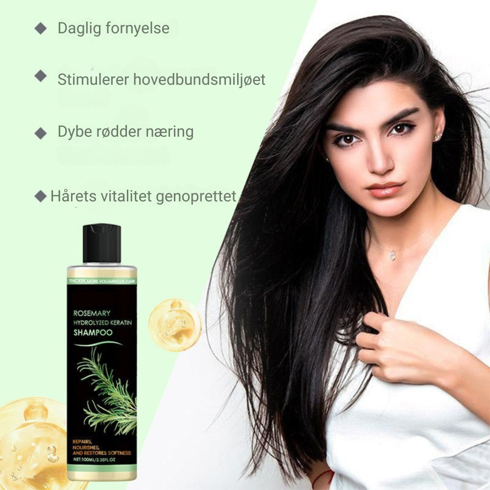 KeratinRevive™ – Den eksperthårshampoo, der styrker, nærer og stimulerer væksten fra rødderne