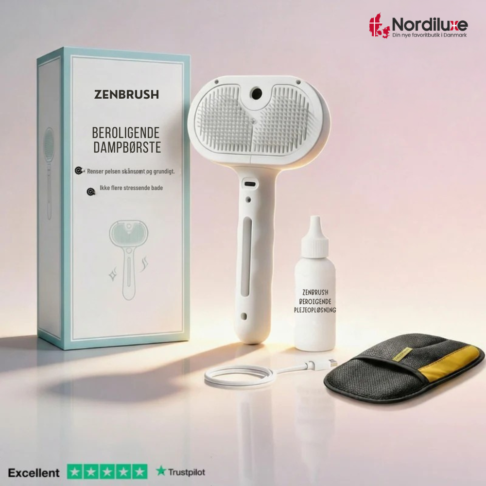 ZenBrush™ | Rolig og skånsom pelspleje uden badestress