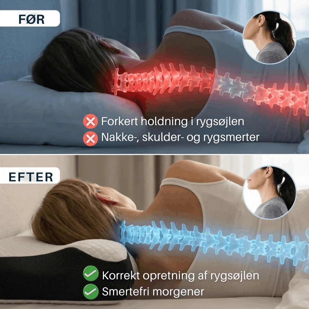 ErgoPillow™ | Få den støtte din nakke har manglet hver nat