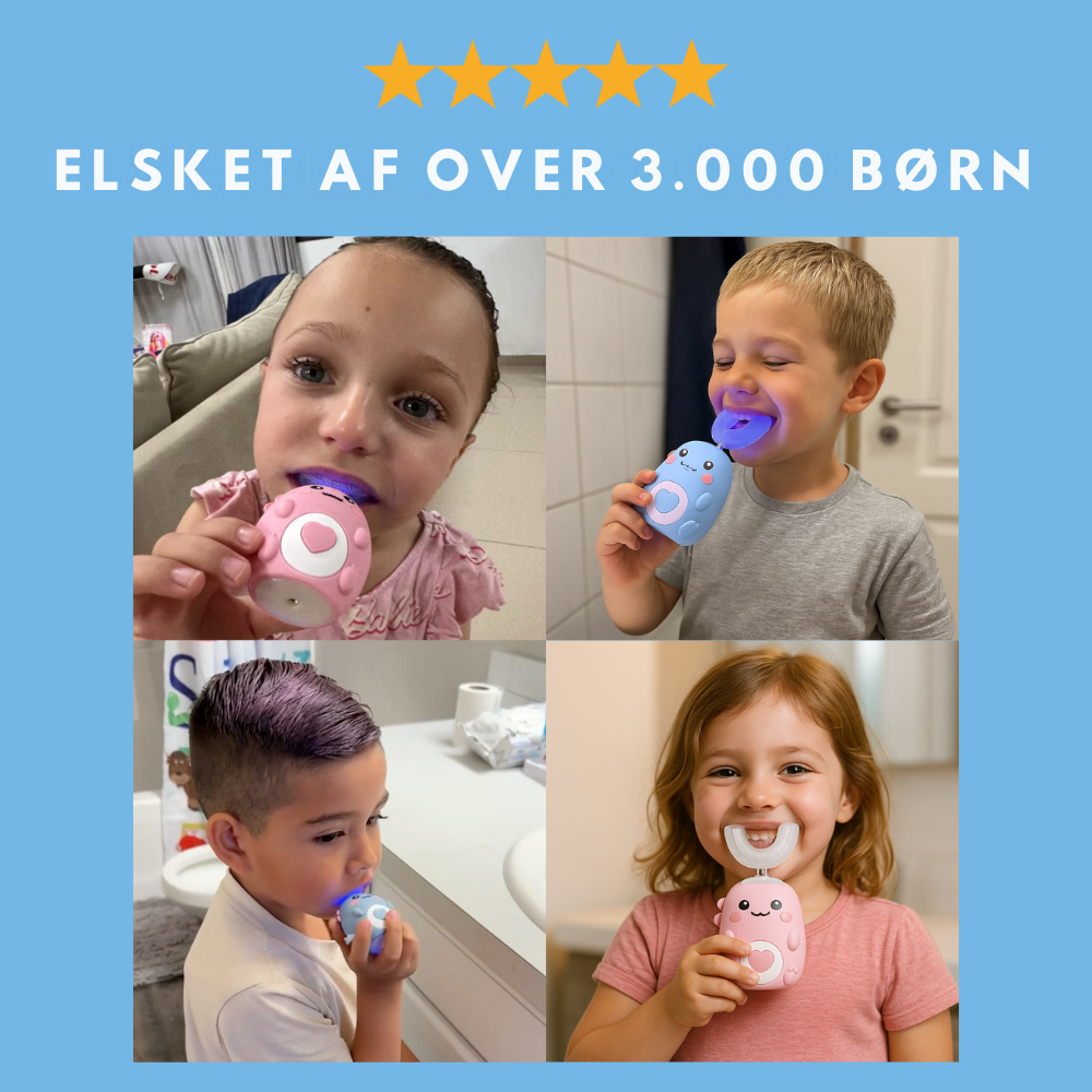 KiddoBrush™ | Slut med tandbørstnings-kampe derhjemme
