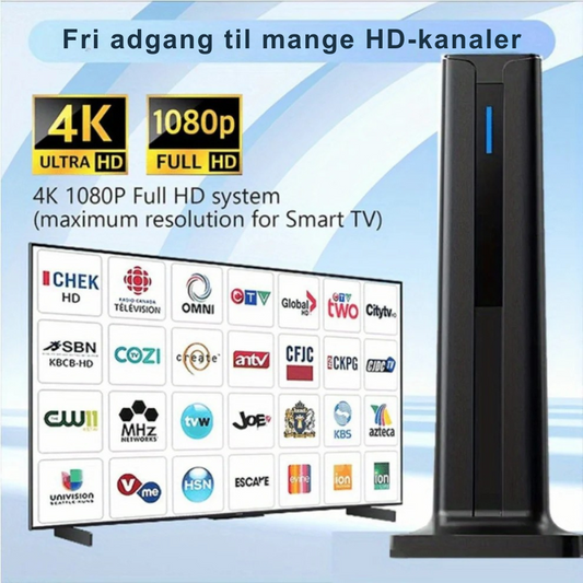 SkyLink™ 4K | Den højtydende antenne, der modtager gratis HD-kanaler med enestående klarhed