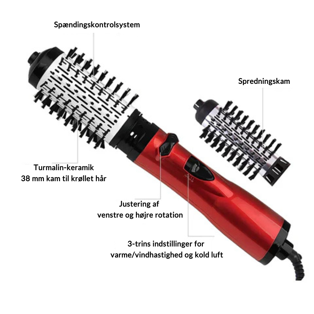 VoluBrush™ | Smukt hår på få minutter også på travle dage