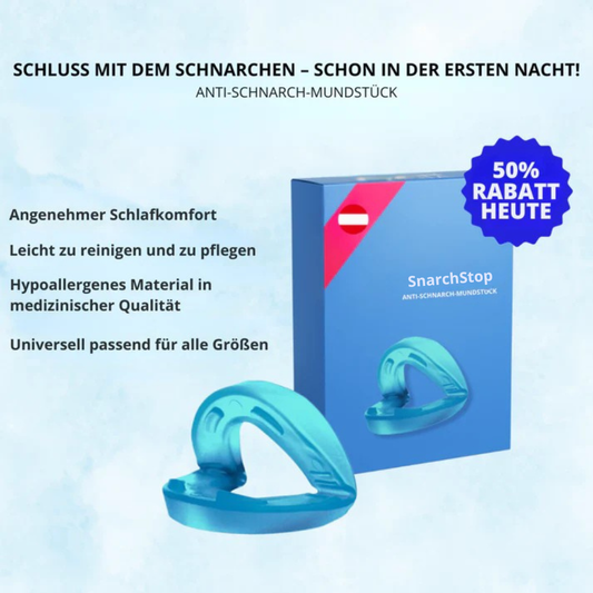 SnarchStop™ | Ruhe im Schlafzimmer und erfrischt aufwachen