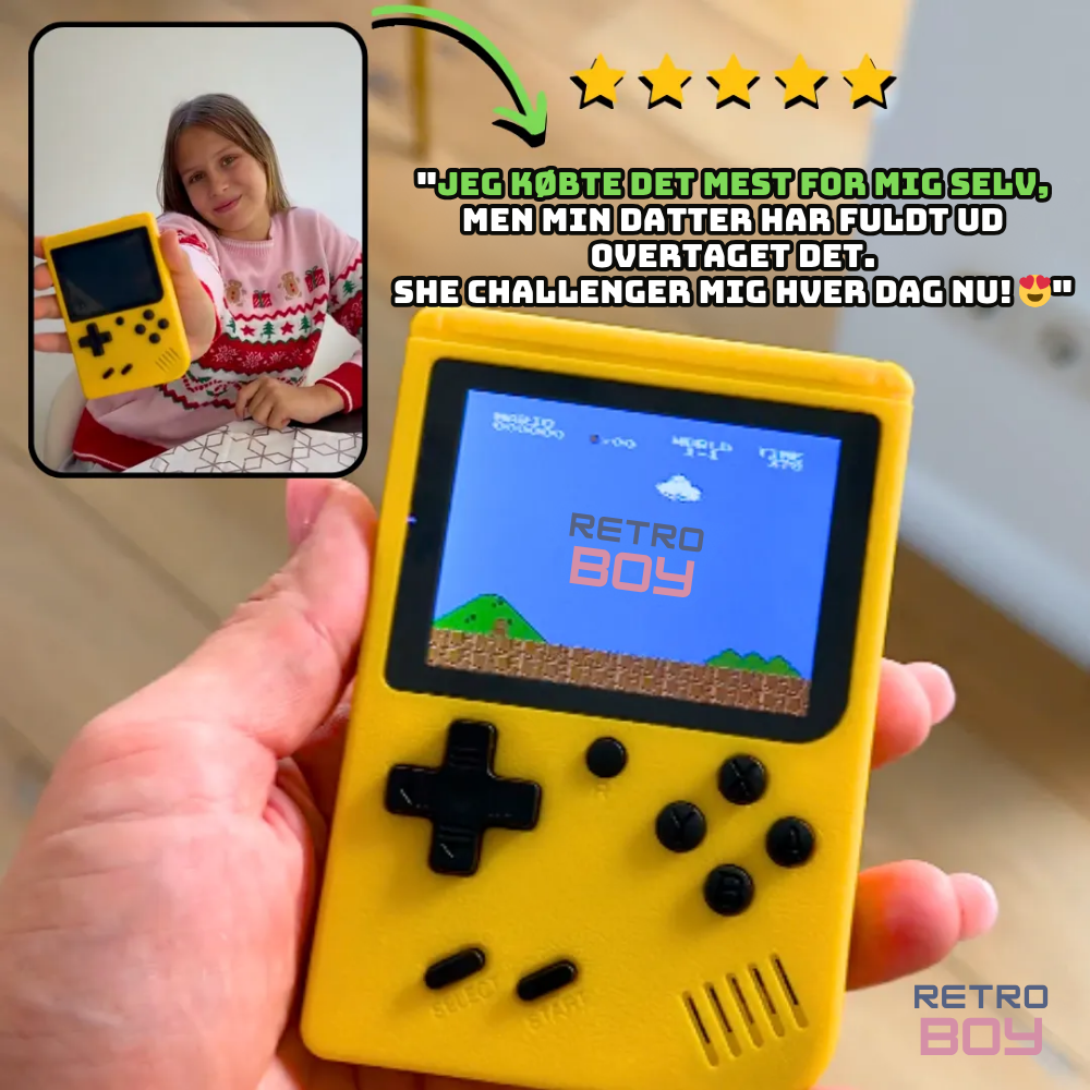 RetroBoy™ | Genoplev de legendariske spil fra din barndom