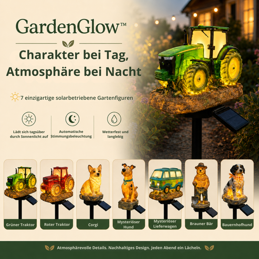 GardenGlow™ | Der kleine Traktor, der den Garten erhellt