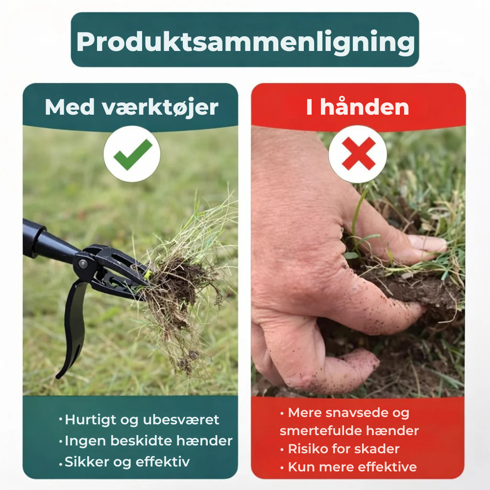 FloraFixer™ | Fjern ukrudt nemmere uden at bukke dig