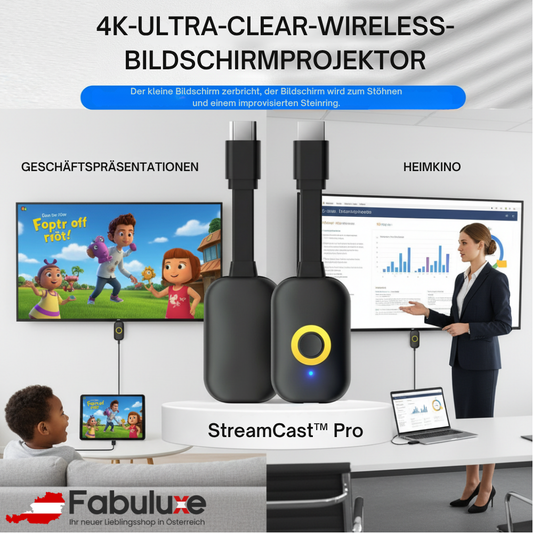 StreamCast™ Pro | Größere Bildschirm-Erlebnisse ohne Wi-Fi oder Aufwand