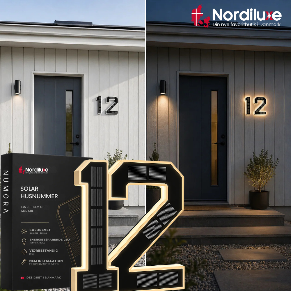 Numora™ | Gør dit husnummer synligt hele natten