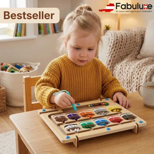MagniMaze™ | Ruhig für die Eltern. Sinnvolles, bildschirmfreies Spielen für das Kind.