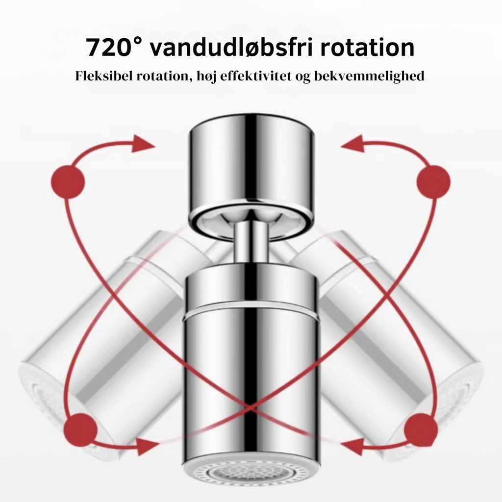 FlexiFlow™ | 360° Vandhane-forlænger – Fleksibel og praktisk vandstrøm til enhver vask