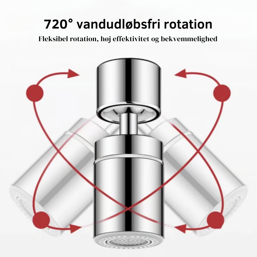 FlexiFlow™ | 360° Vandhane-forlænger – Fleksibel og praktisk vandstrøm til enhver vask