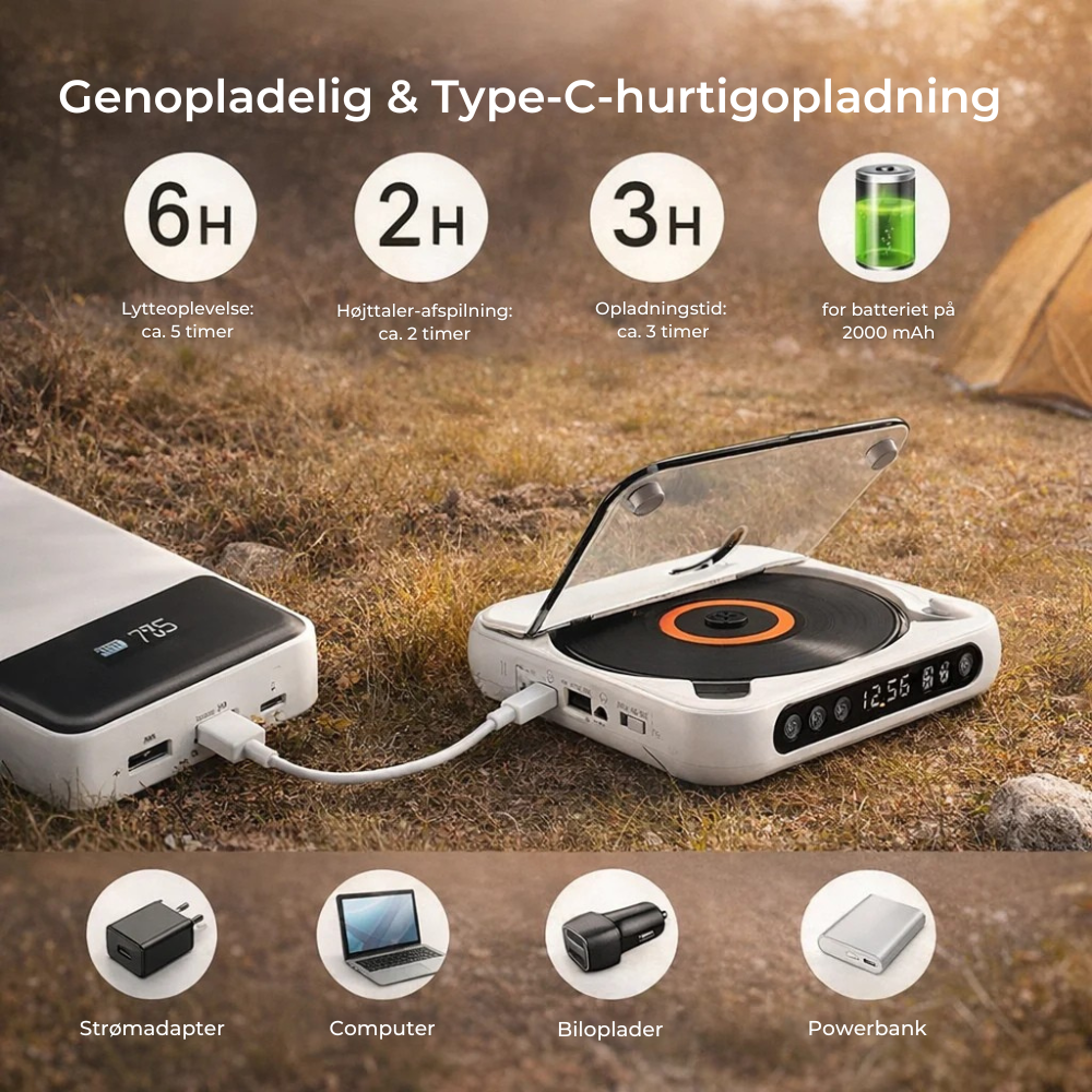 PureSound™ CD Player | Hør dine gamle CD'er igen
