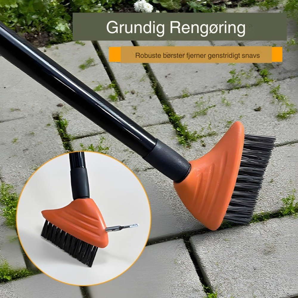 TerraBrush™ | Få terrasse og fuger til at se rene ud igen