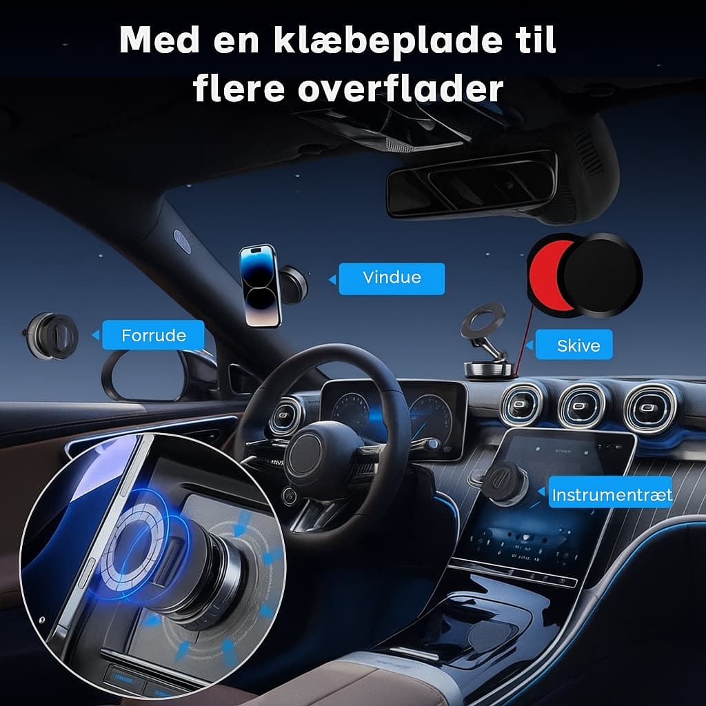 MagLock™ 360° | Sammenklappelig Magnet-Håndholdt Holder