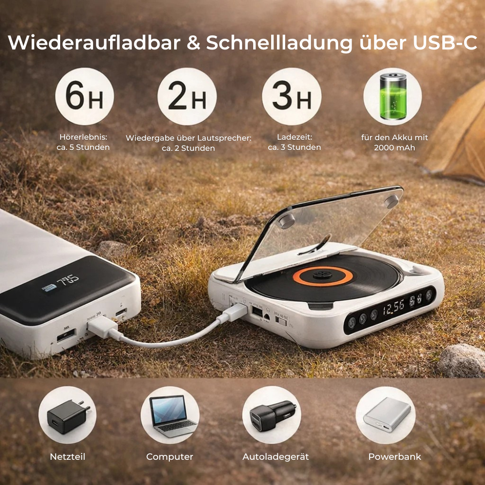 PureSound™ CD-Player | Höre deine alten CDs wieder