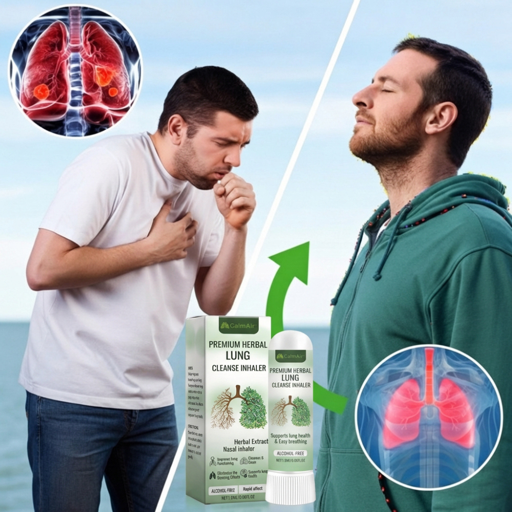 CalmAir™ | Lungedetox Inhalator - Træk vejret frit på kun 15 minutter!