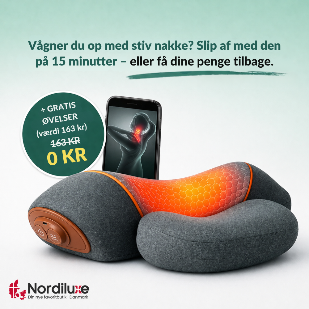 NeckRelief™ Pro | Vågn op med mindre smerte og mere ro