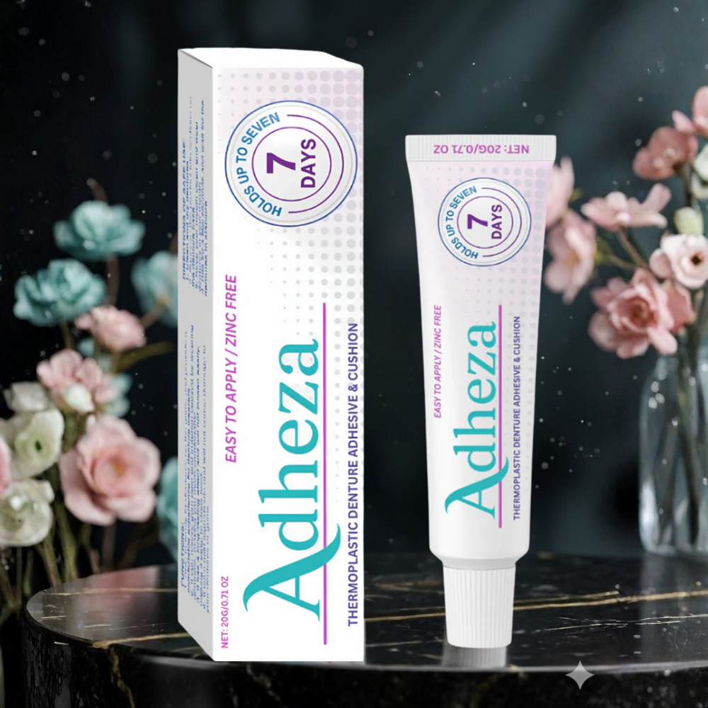 Adheza™ | Få mere tryghed med proteser der sidder fast