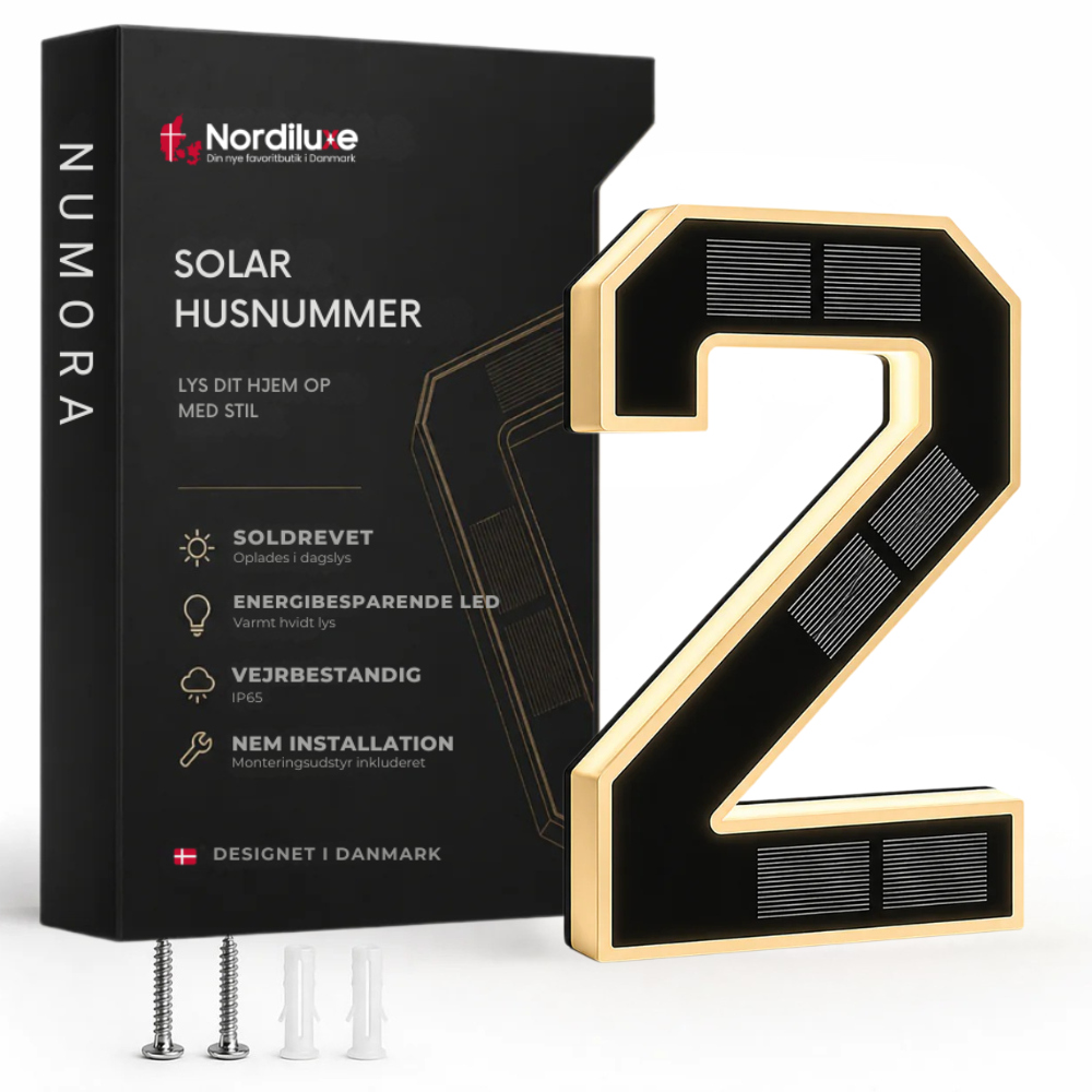 Numora™ | Gør dit husnummer synligt hele natten
