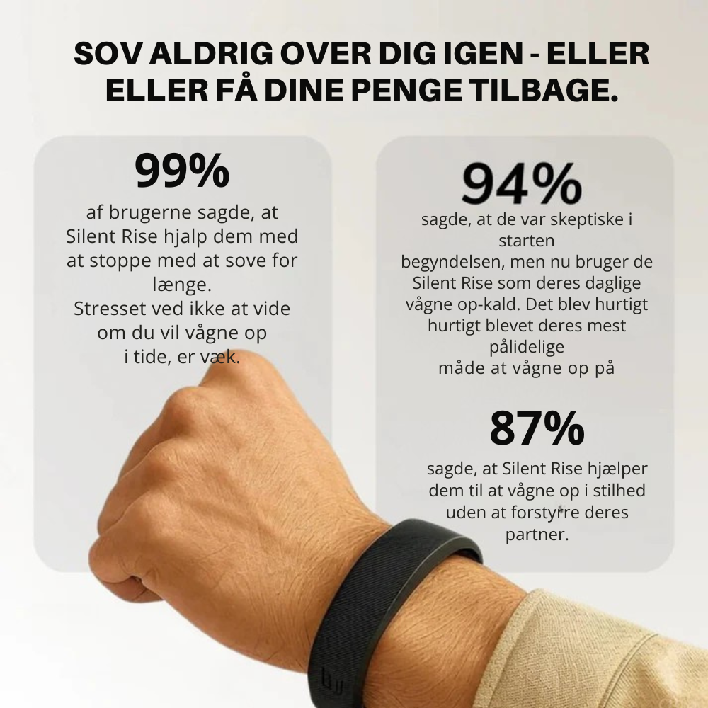 SilentRise Pro™ | Den smarte vibrerende vækkeur til dybdesovere🌙