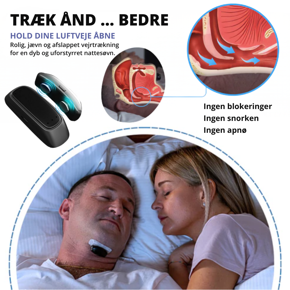 SnoreGone™ | Roligere nætter uden besvær