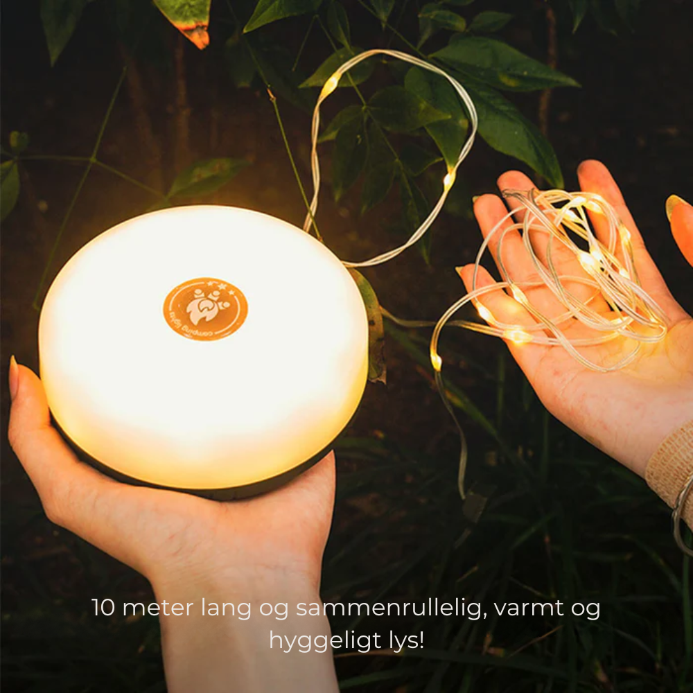 CampLamp™ | All-One - Atmosfærisk lys, Lommelygte OG Powerbank