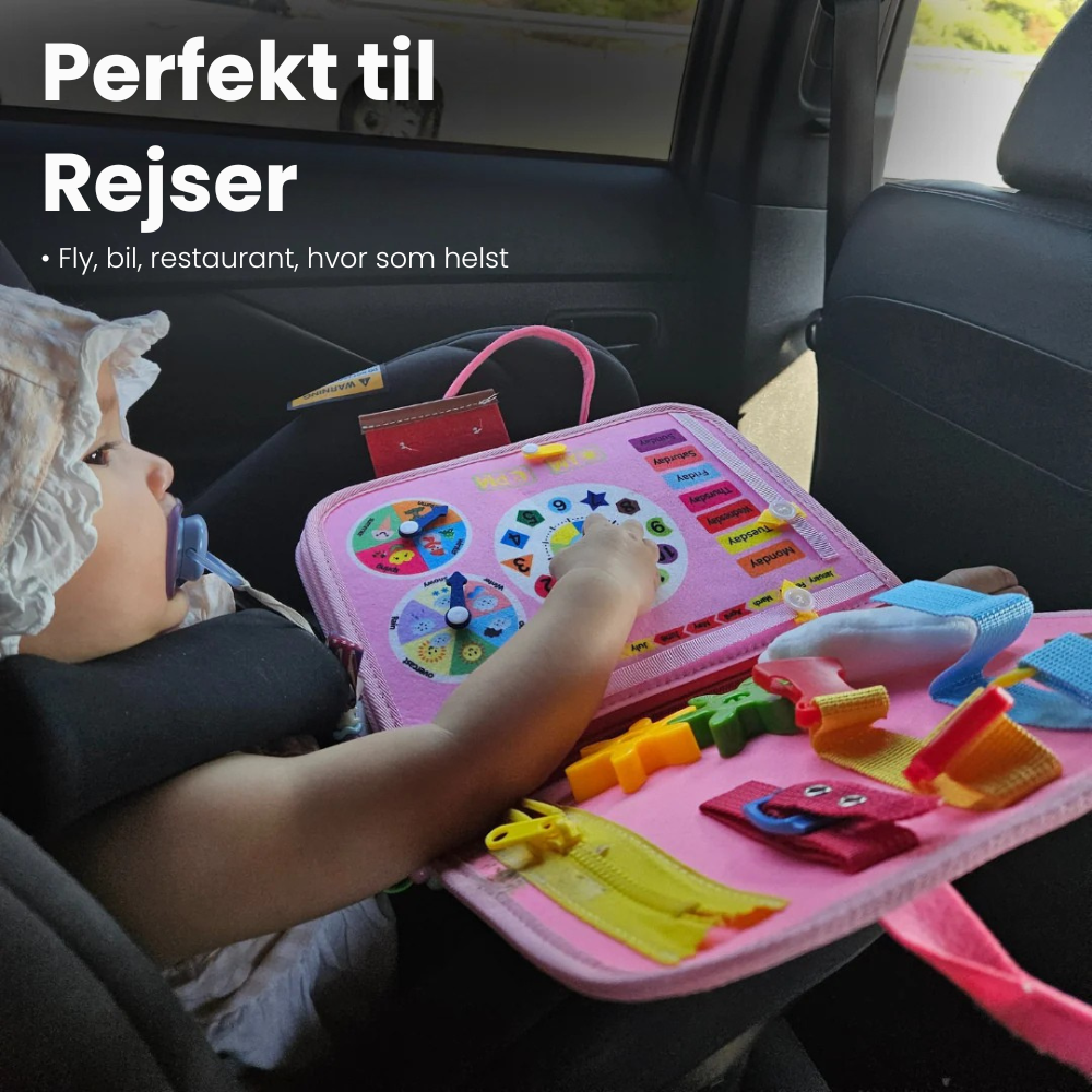 BusyBoard™ | Skærmfri læringsbog der udvikler dit barns fantasi og motorik