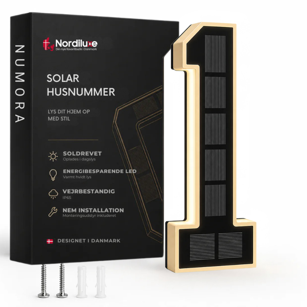 Numora™ | Gør dit husnummer synligt hele natten