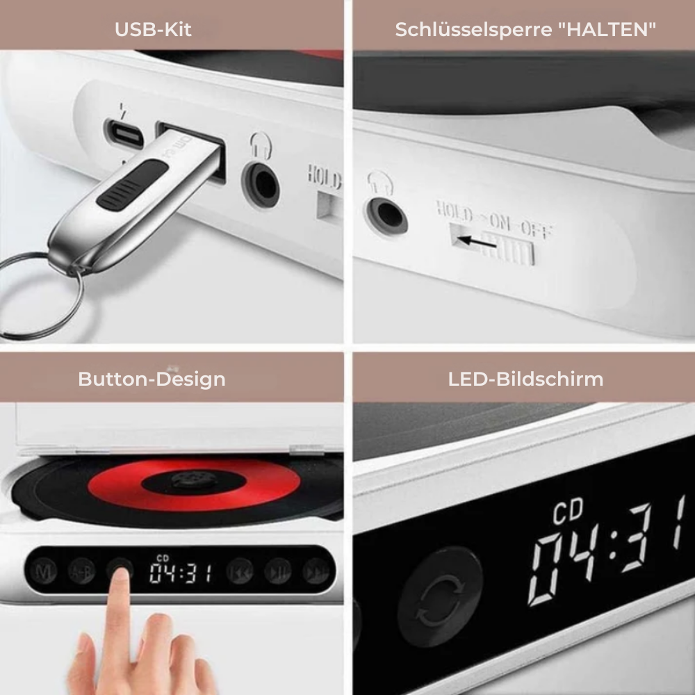 PureSound™ CD-Player | Höre deine alten CDs wieder