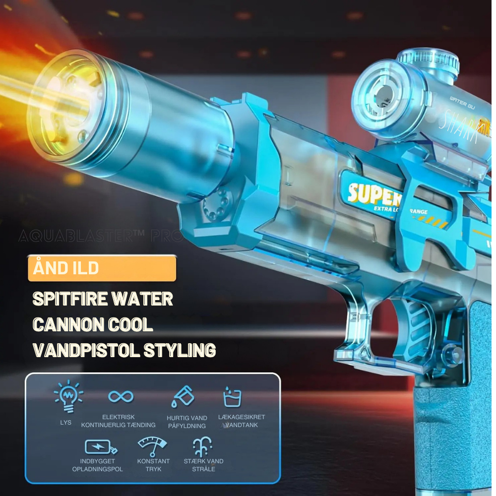 AquaBlaster™ Pro | Gør sommerens vandkampe vildere og sjovere