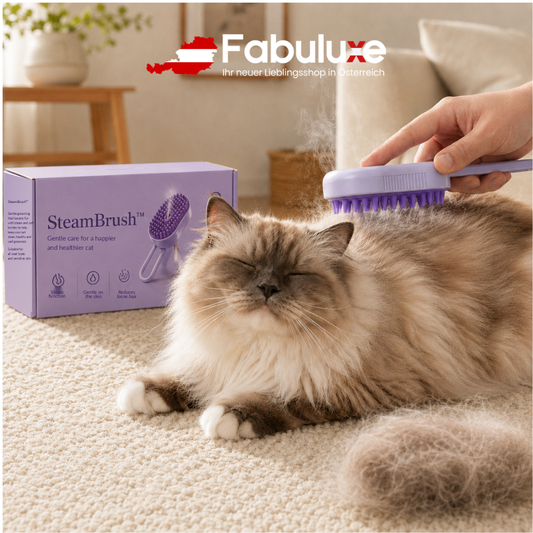 SteamBrush™ | Stoppen Sie die Haare, bevor sie überall im Haus landen