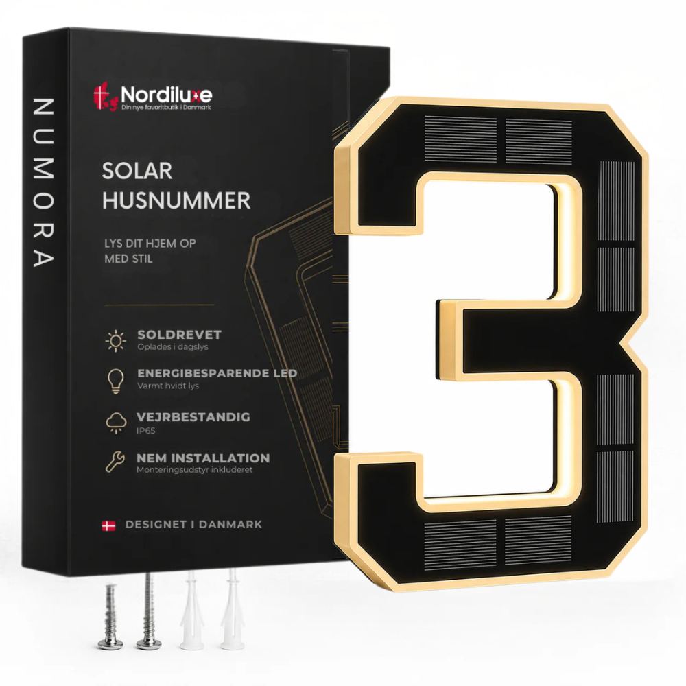 Numora™ | Gør dit husnummer synligt hele natten