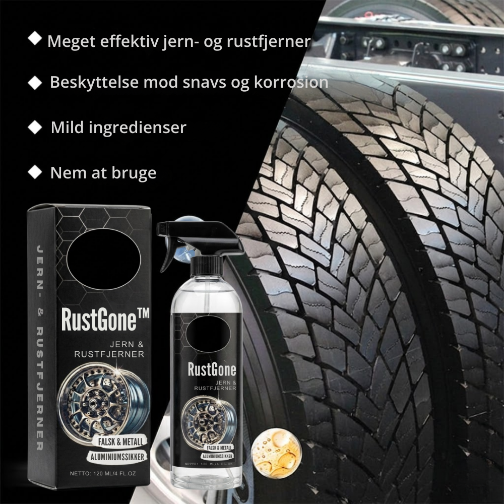 RustGone™ | Rustfjerner spray til bil og metaloverflader