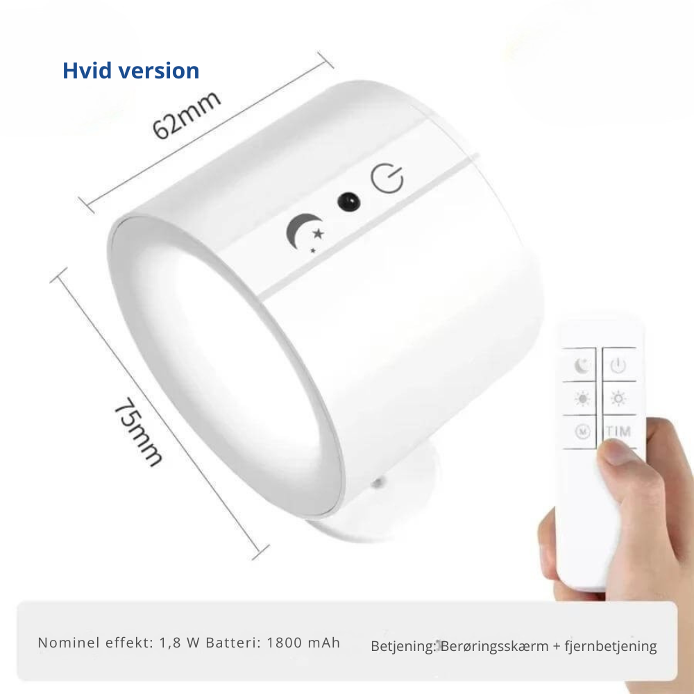 NordGlow™ | Magnetisk LED væglampe – fleksibel belysning til hele hjemmet