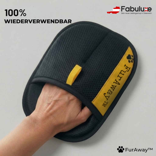 FurAway™ | Tierhaare schnell ohne Rollen und Sauerei entfernen