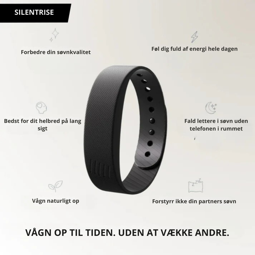 SilentRise Pro™ | Den smarte vibrerende vækkeur til dybdesovere🌙
