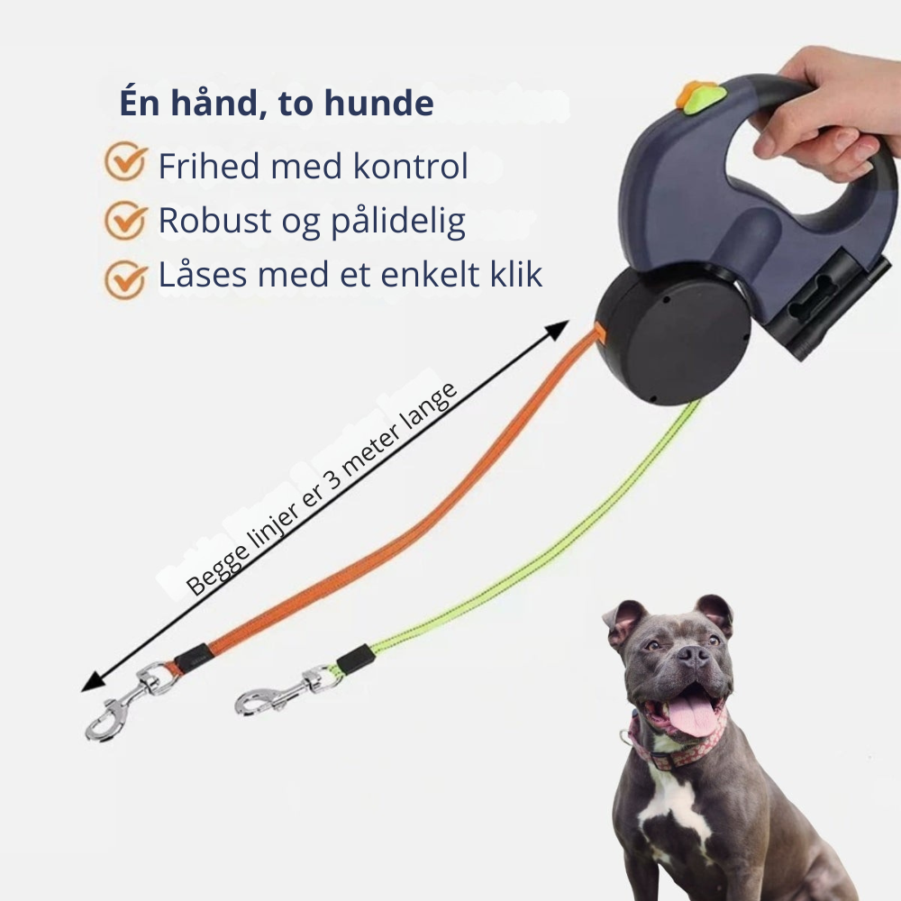 TwinWalk™ | Gå roligere med to hunde uden kaos