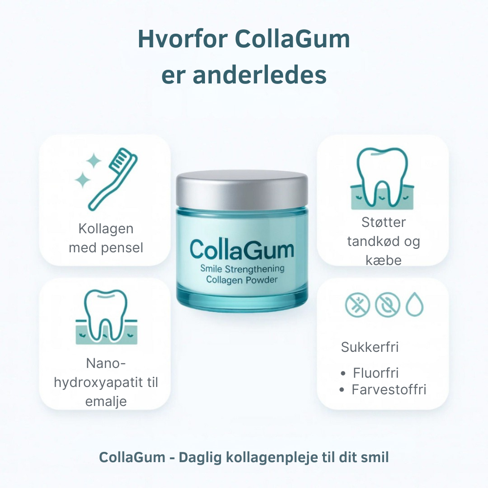 CollaGum™ | Styrk dit tandkød indefra og bevar dit naturlige smil