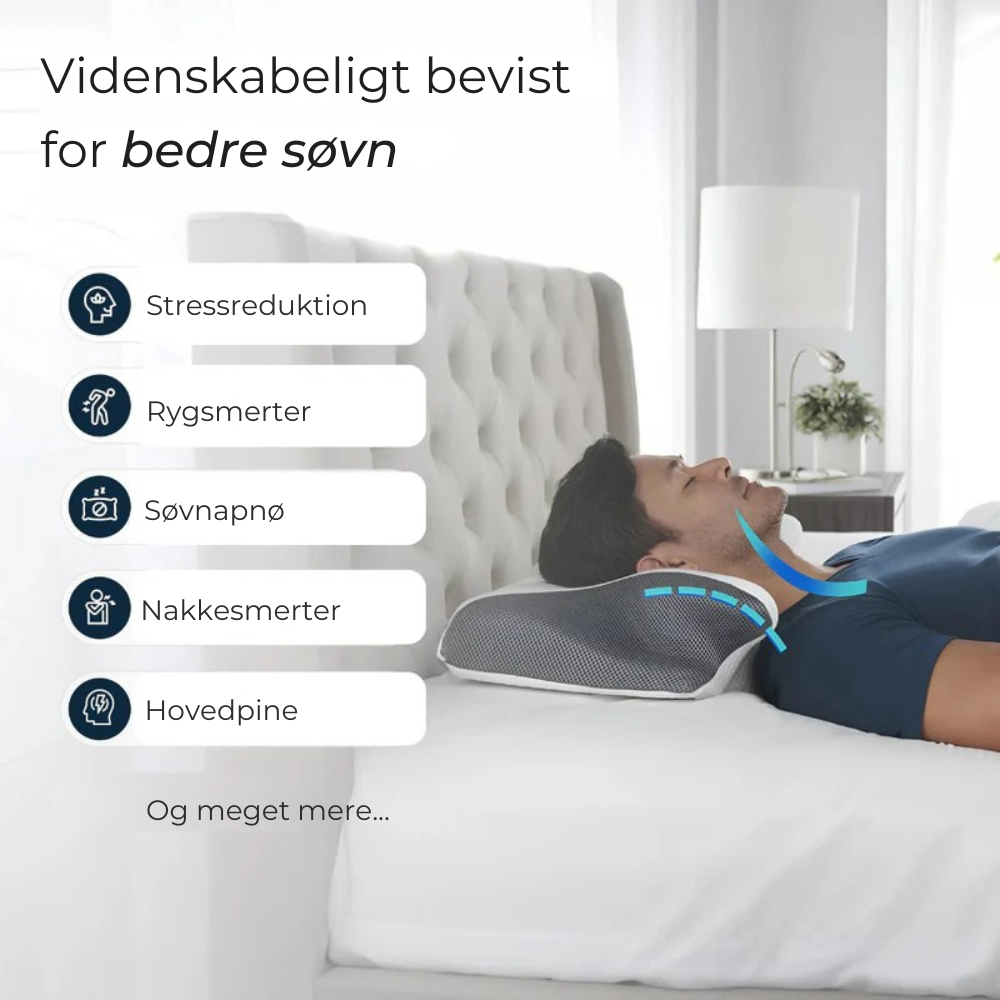 ErgoPillow™ | Få den støtte din nakke har manglet hver nat