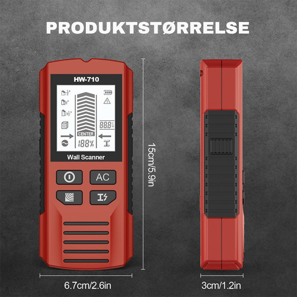 WallScanner™ | Undgå dyre fejl – sikr dig struktur og ledninger i dine vægge