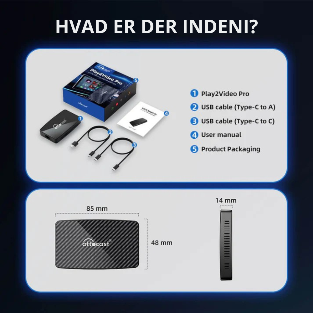 StreamBox™ | Stream Netflix, Youtube, Prime og meget mere til din bil