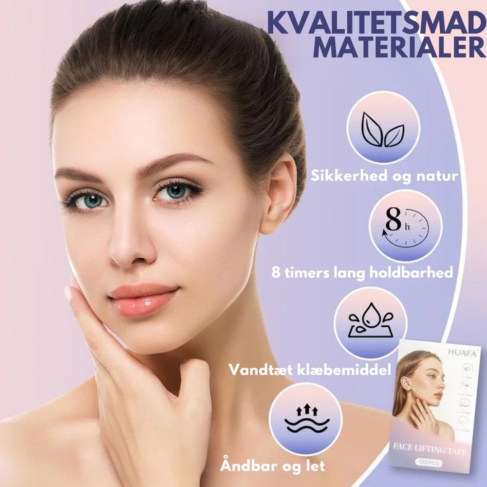 InvisiLift™ | Usynligt ansigtsløftningsbånd – 40 stk. pr. pakke