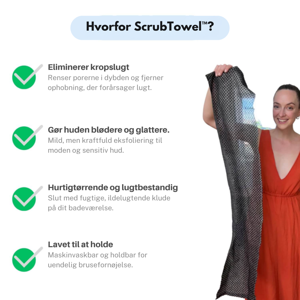 ScrubTowel™ | Få en ryg der bliver ordentligt ren