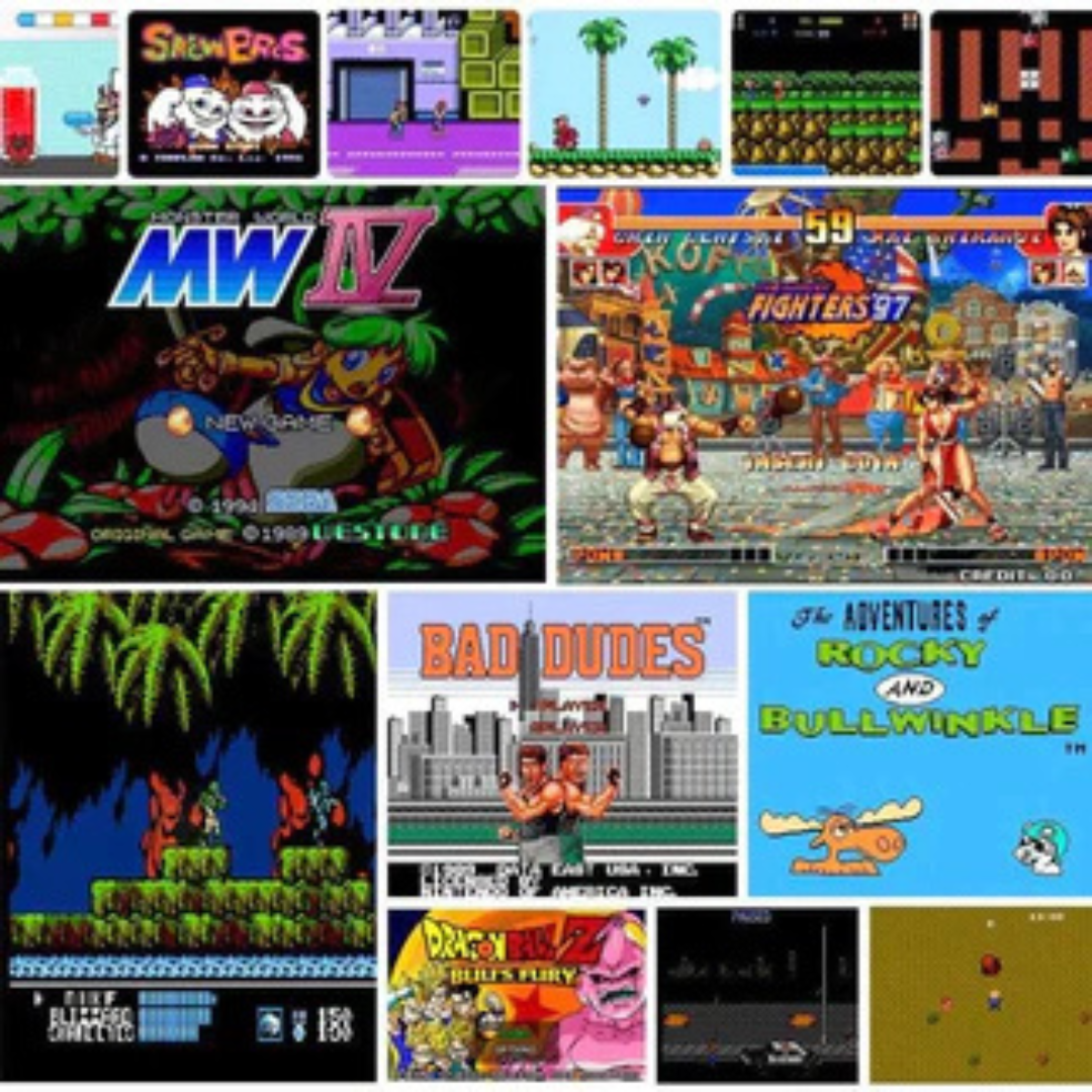 GameStickRetro™ | Genoplev din barndom med 20.000+ klassiske spil på ét sted