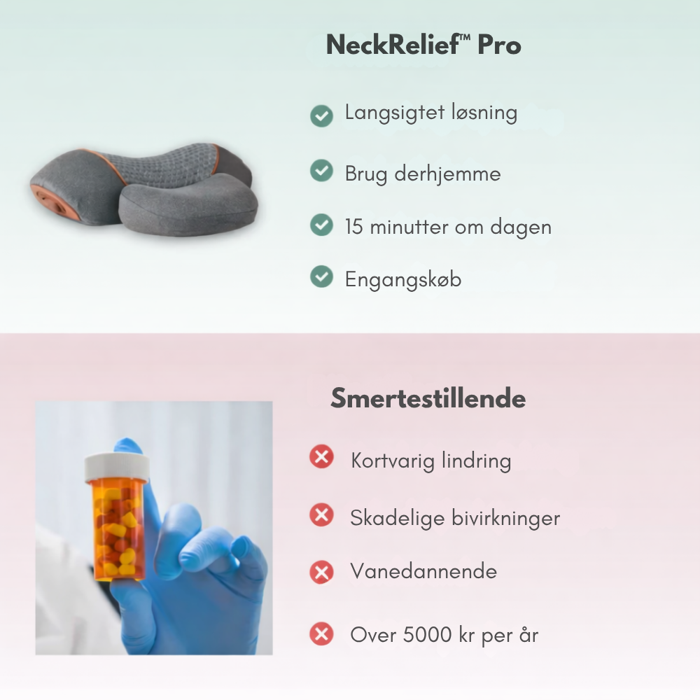 NeckRelief™ Pro | Vågn op med mindre smerte og mere ro
