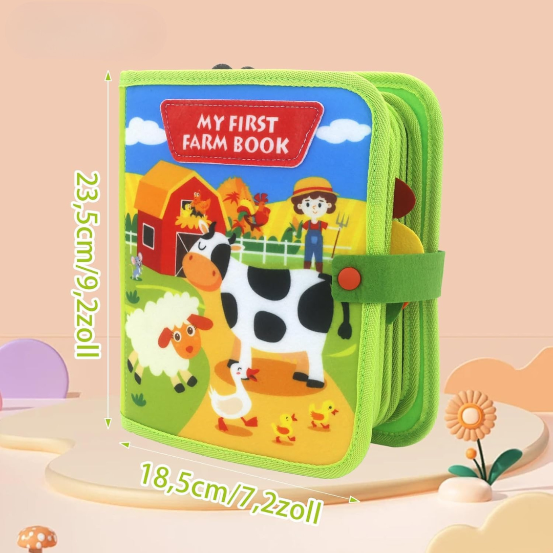 FarmPlay™ | Gør læring sjov med den perfekte bondegårdsbog for nysgerrige småbørn