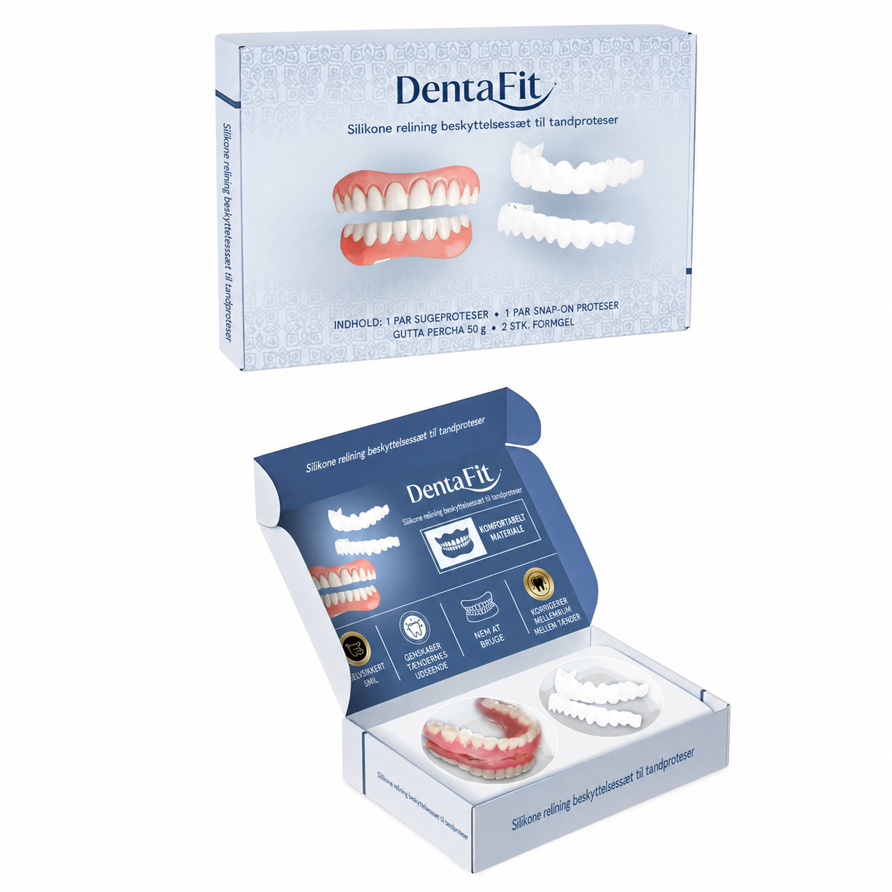 DentaFit™ | Det perfekte og øjeblikkelige smil, uden smerte og uden aftale