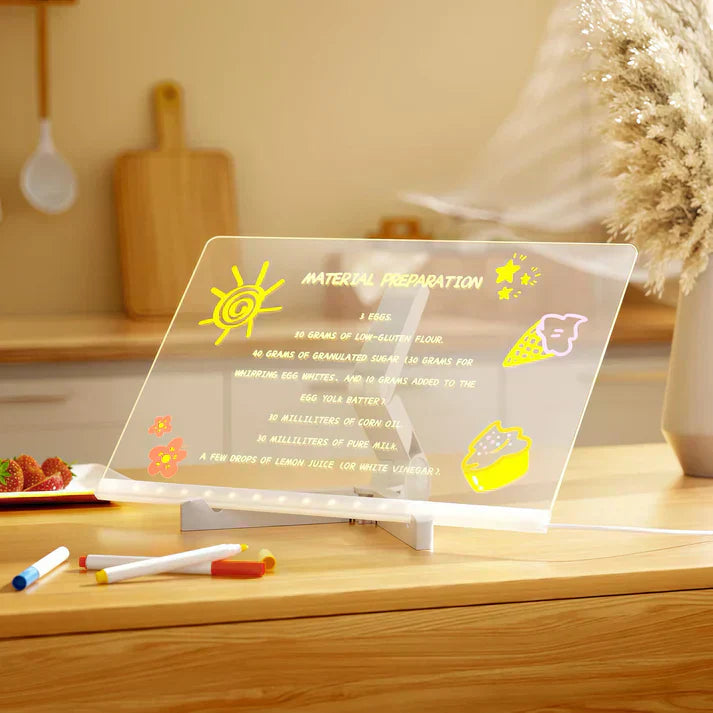 IllumiBoard™ | Lysende LED-tegne- og skrivetavle til børn og virksomheder