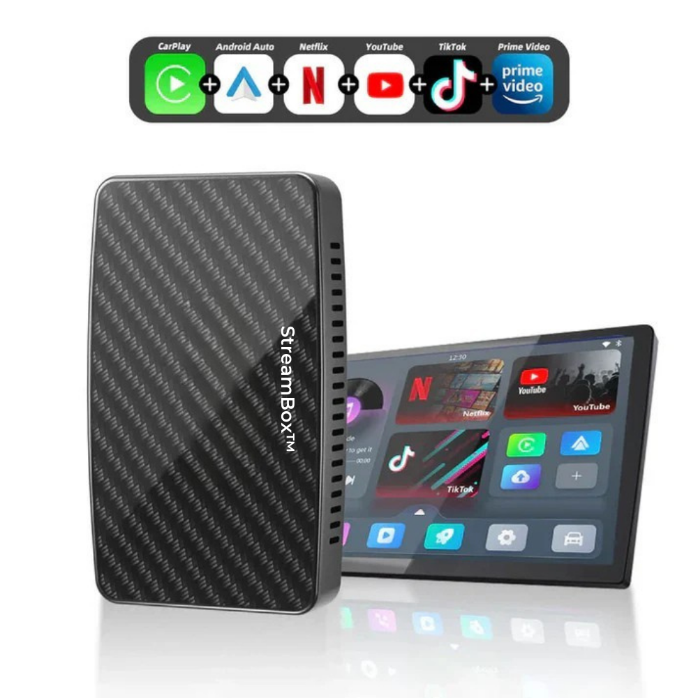 StreamBox™ | Stream Netflix, Youtube, Prime og meget mere til din bil