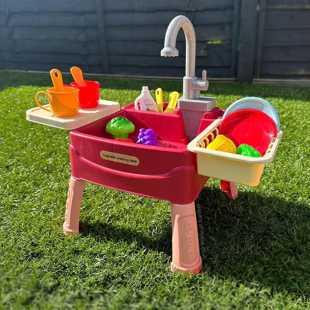 WaterWonder™ | Legekøkken med magisk vandhane - Styrker motorik, kreativitet og sociale færdigheder!